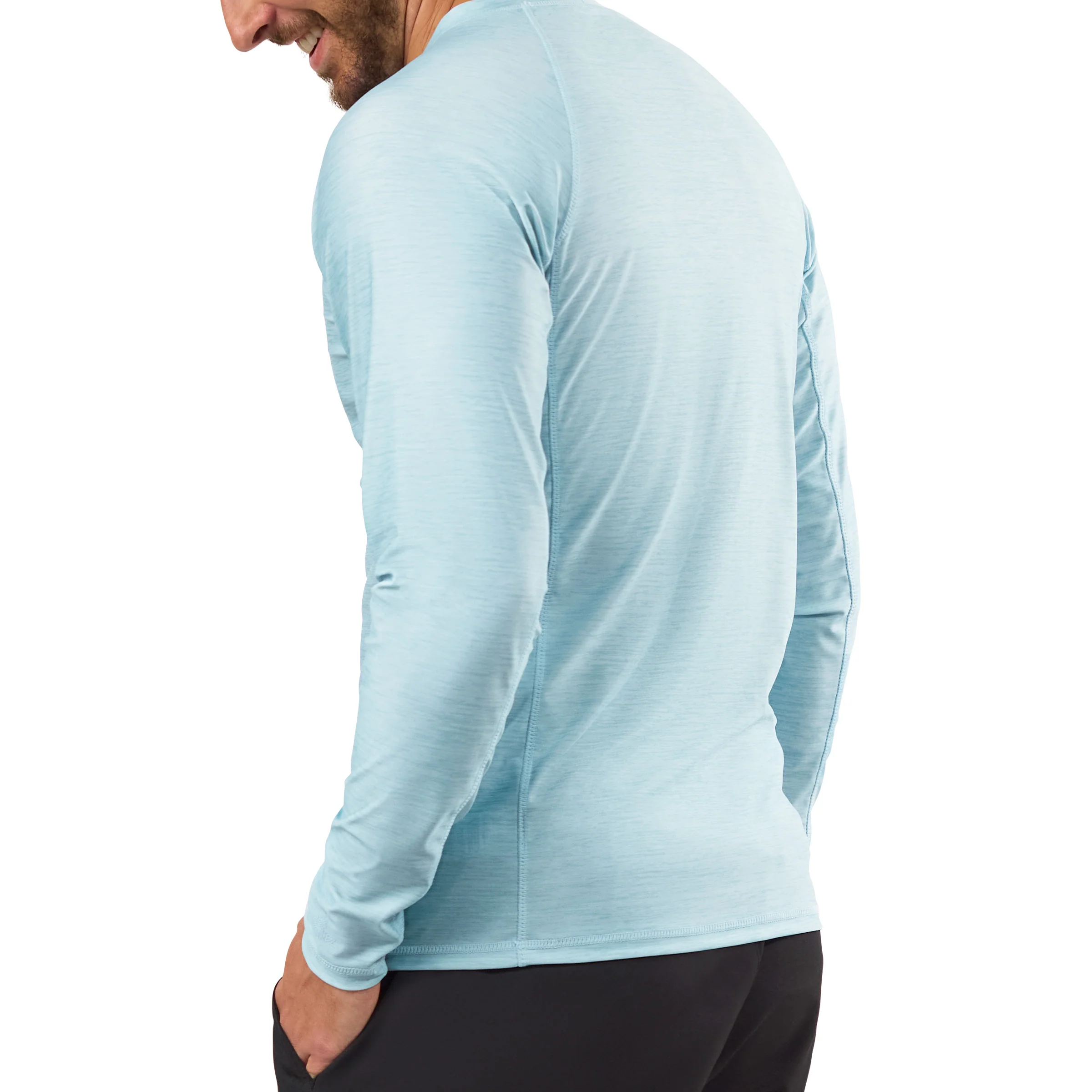 Men's Long Sleeve Crew Sun & Swim Shirt - Serkeasy